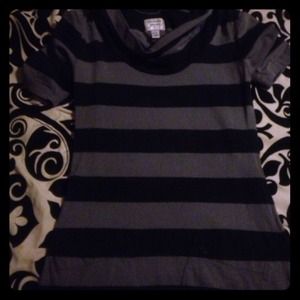Black and grey striped tunic. By hilfiger.
