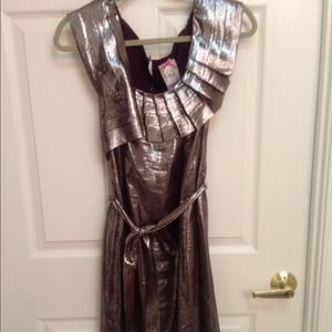 Purple Metallic Dress
