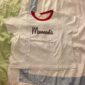 White T shirt from Minnesota