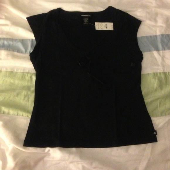 Black V neck by express - Picture 1 of 3