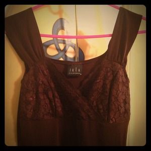 JKLA Chocolate Lace Top