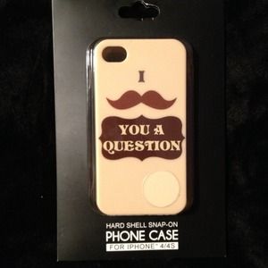 ✋sold in bundle-Mustache iPhone case