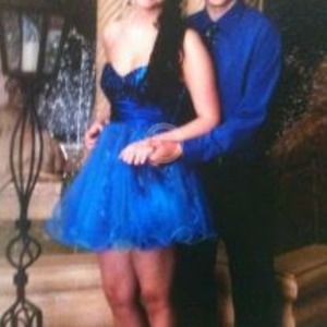 Sequin prom /formal dress blue 7/8