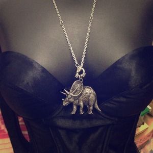 Large DINOSAUR Pendent Statement Necklace