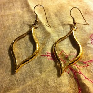 Gold tone earrings