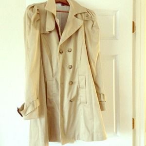 Tan never worn trench