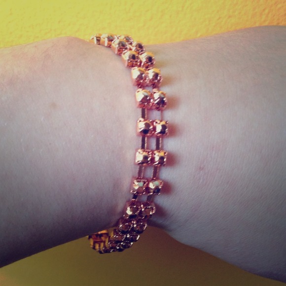 Brass colored adjustable bracelet