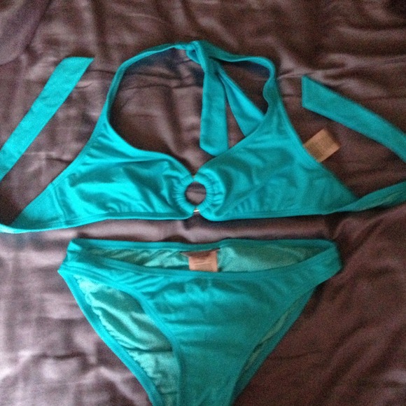 Never worn juicy aqua bathingsuit
