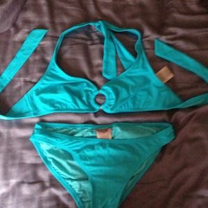 Never worn juicy aqua bathingsuit