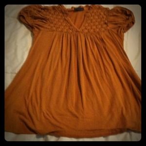 Burnt orange long flowing top