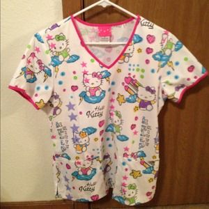 Hello Kitty Scrub Top