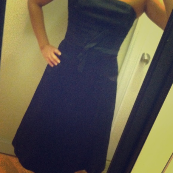 BCBG Maxazria Satin Cocktail Dress