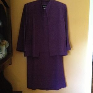 Three piece skirt set purple