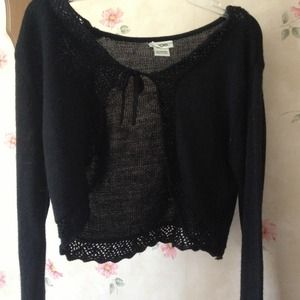 Black Cropped Sweater