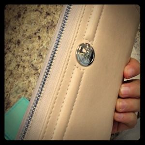 ***Sold***Nude Coach Zippy Wallet