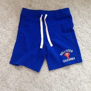 Guys Hollister blue embellished shorts