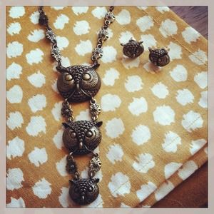 Adorable Owl Jewelry Set