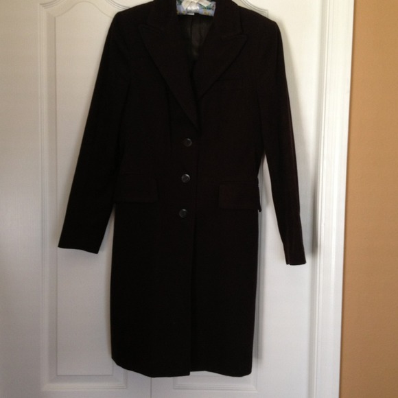 Zara Basic Chocolate Brown long jacket - Picture 1 of 2