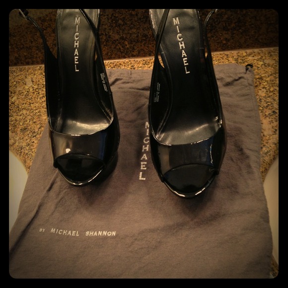 Sky high black stilettos 