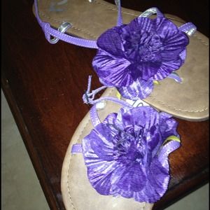Brand new floral sandals.