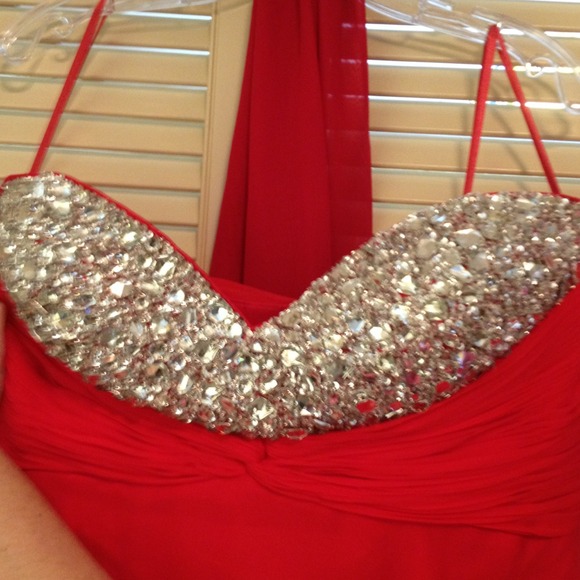 Beautiful formal prom or evening gown