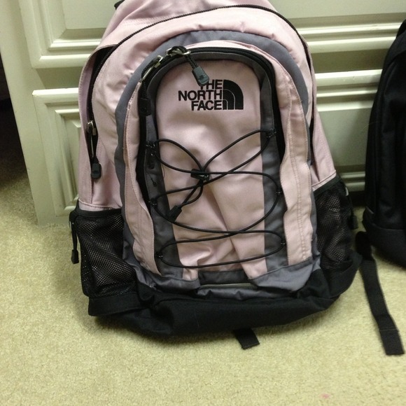Pink North Face jester back pack.