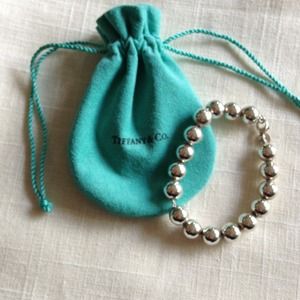 Tiffany & Co sterling silver bead bracelet.