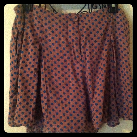 High waisted polka dot shorts