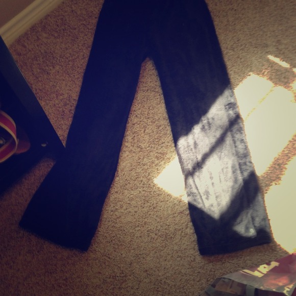 Soft black fleece north face pants!