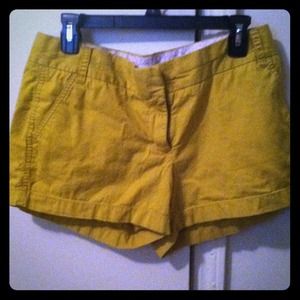 J Crew line green prep shorts