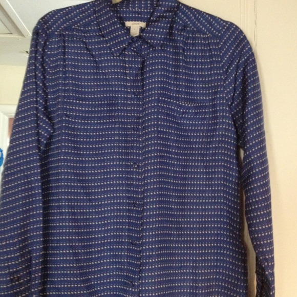 J. Crew Tops - J.Crew 100% Silk Shirt New