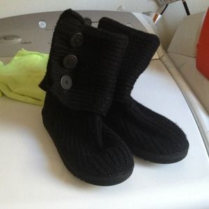 UGG Cardy Classic knit boot black
