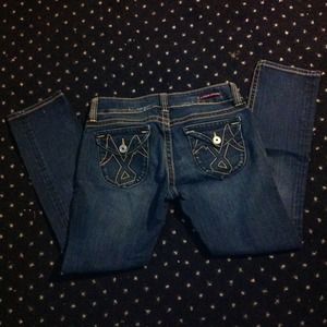 Straight leg jeans