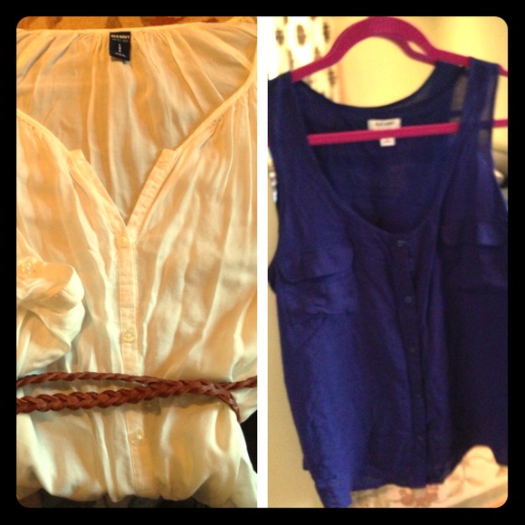 Reduced!! Two Old Navy Tops Sz L