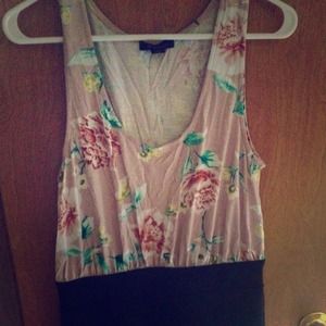 Floral & Black Bodycon Dress from Forever 21