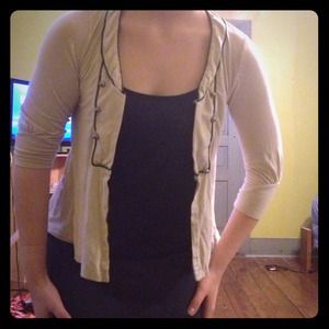 Military soft cardigan.