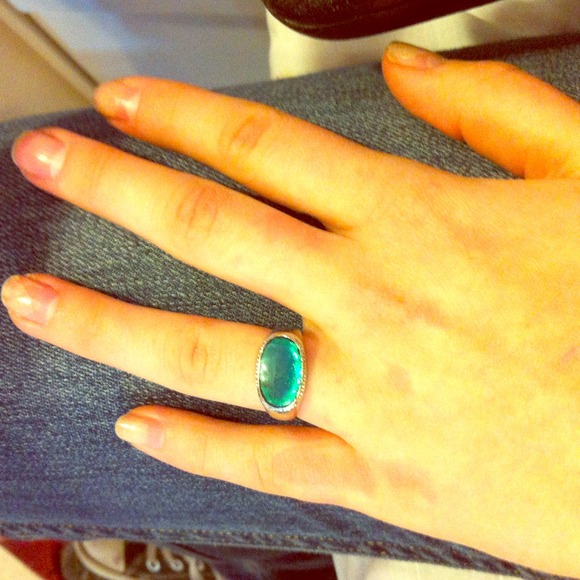 💍Antique turquoise and silver colored ring💍