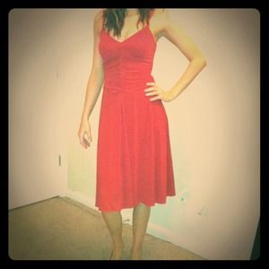 Tahari little red dress