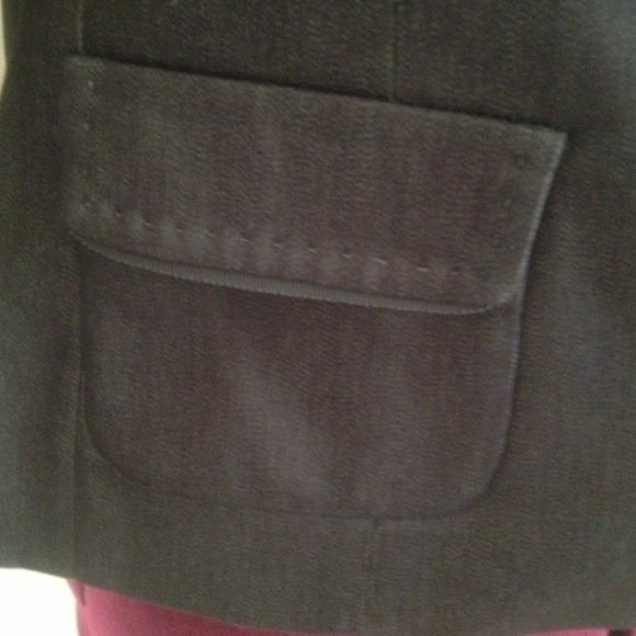 TAHARI Military style dark gray jacket - Picture 2 of 4
