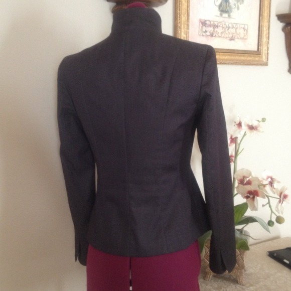 TAHARI Military style dark gray jacket - Picture 3 of 4
