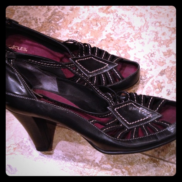 Black comfy shoes.