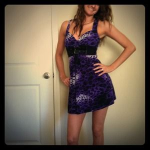 Purple leopard dress!