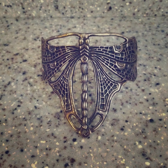 Sterling dragonfly bracelet