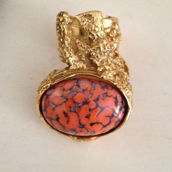 YSL arty ring in orange - Picture 2 of 4