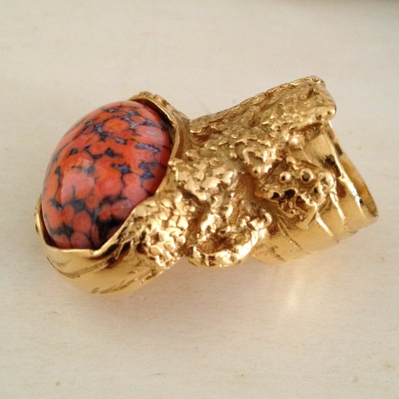 YSL arty ring in orange - Picture 3 of 4