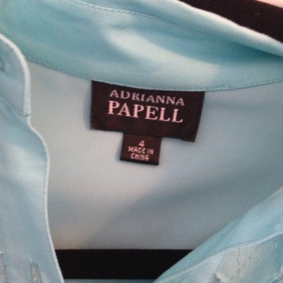 Gorgeous Aqua Button-down Adrianna Papell Dress - Picture 2 of 4