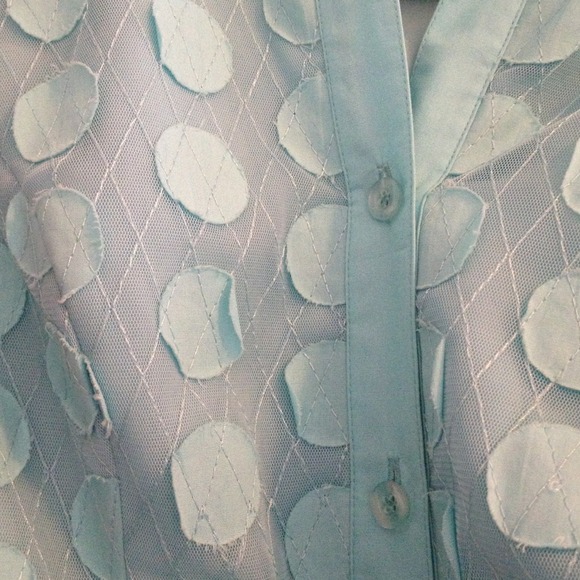 Gorgeous Aqua Button-down Adrianna Papell Dress - Picture 3 of 4