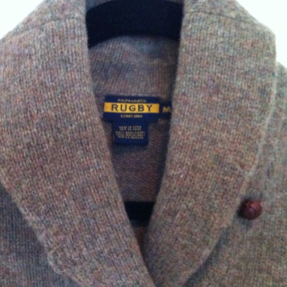 Ralph Lauren Sweaters Rugby Wool Sweater With Elbow Patches Poshmark