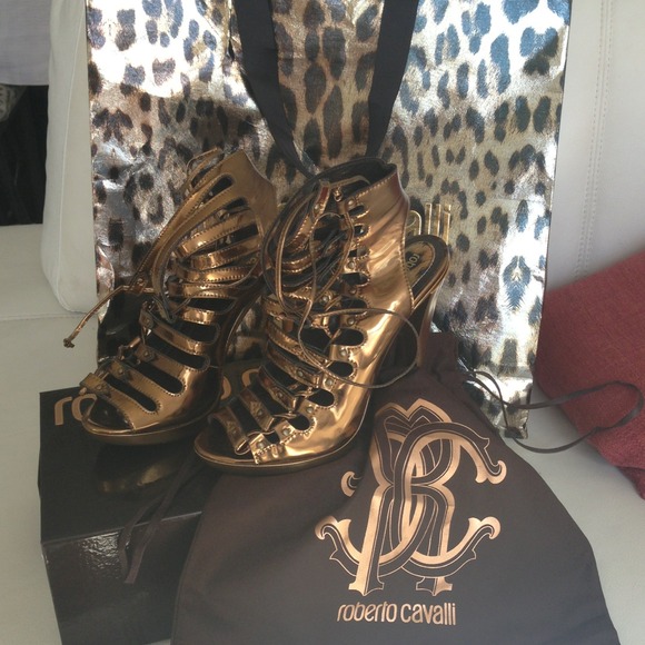 Selling my Roberto Cavalli gladiator sandals