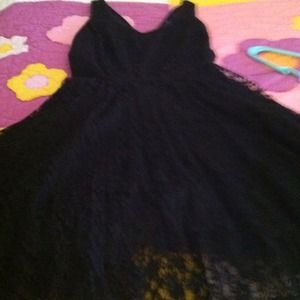 Black lace dress